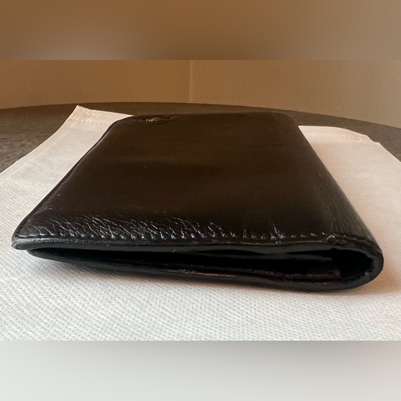 CHANEL Camellia Coco Black Leather Bifold Long Wallet - Picture 7 of 16